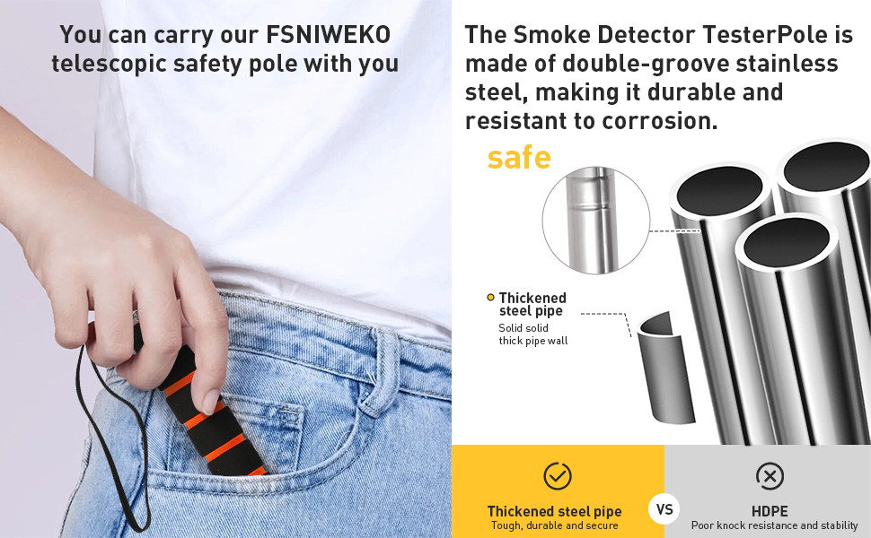 emergency light tester pole