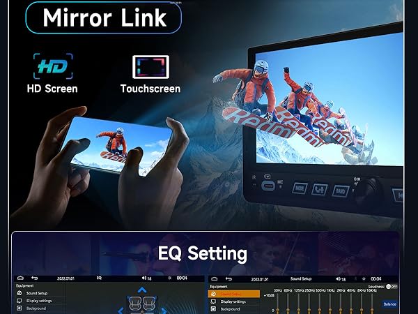 single din touch screen car stereo