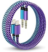 Aux Cord for iPhone, Lightning to 3.5mm Male Audio Cable Compatible with iPhone 14 Pro Max, 14 Pl...