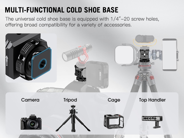 triple cold shoe mount