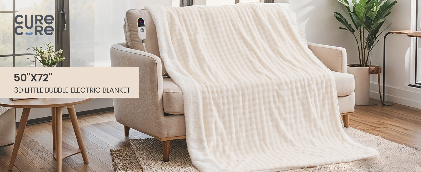 Heated Throw Blanket 50&amp;#34;x72&amp;#34;