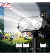 Solar Spot Lights Outdoor for Flag, Tree, Sign, Mailbox, Solar Lights Outdoor Waterproof, Bright ...
