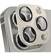 YWXTW for iPhone 15 Pro/iPhone 15 Pro Max Camera Lens Protector, [1:1 Perfect Fit] Matte Metal An...
