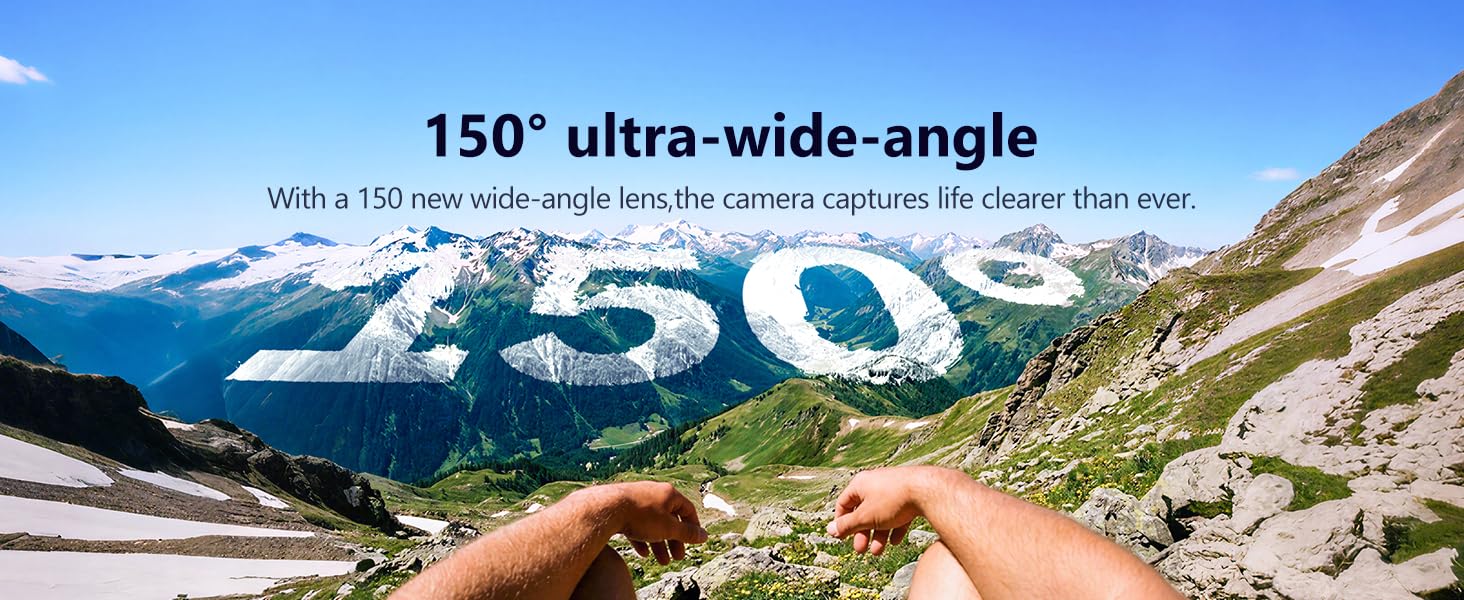 150° Wide Angle