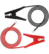 minidodoca 12 awg 3.7 Ft Electric Fence Jumper Leads Cable with Crocodile Clip,Fencing System Wir...