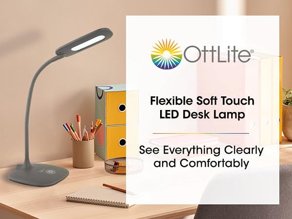 Flexible Soft Touch LED Desk Lamp