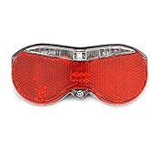 Vincita Rear Carrier Light 3 Super Bright Red LED, Quick-Release with Batteries for Bicycles &amp; Bikes