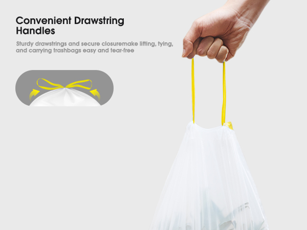 Convenient Drawstring Handles