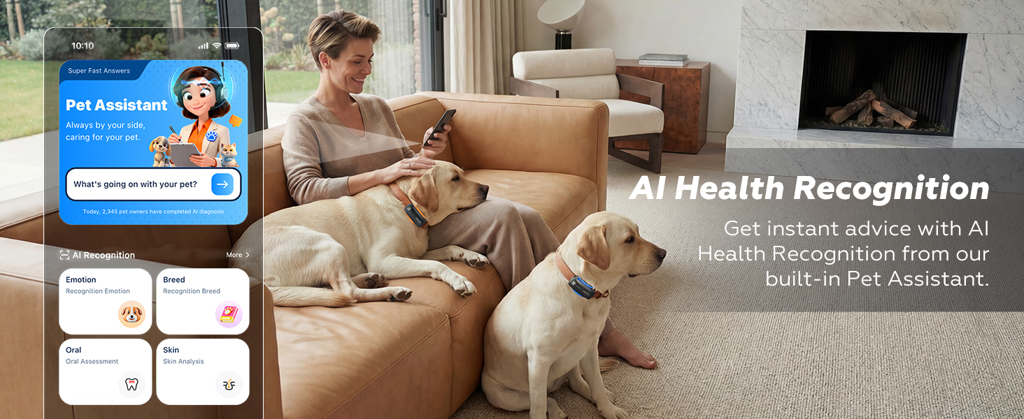 Tracker wiht AI Health Recognition