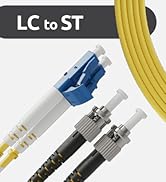 BEYONDTECH LC to ST Fiber Patch Cable Single Mode Duplex - 1m (3.28ft) - 9/125um OS1 LSZH PureOpt...