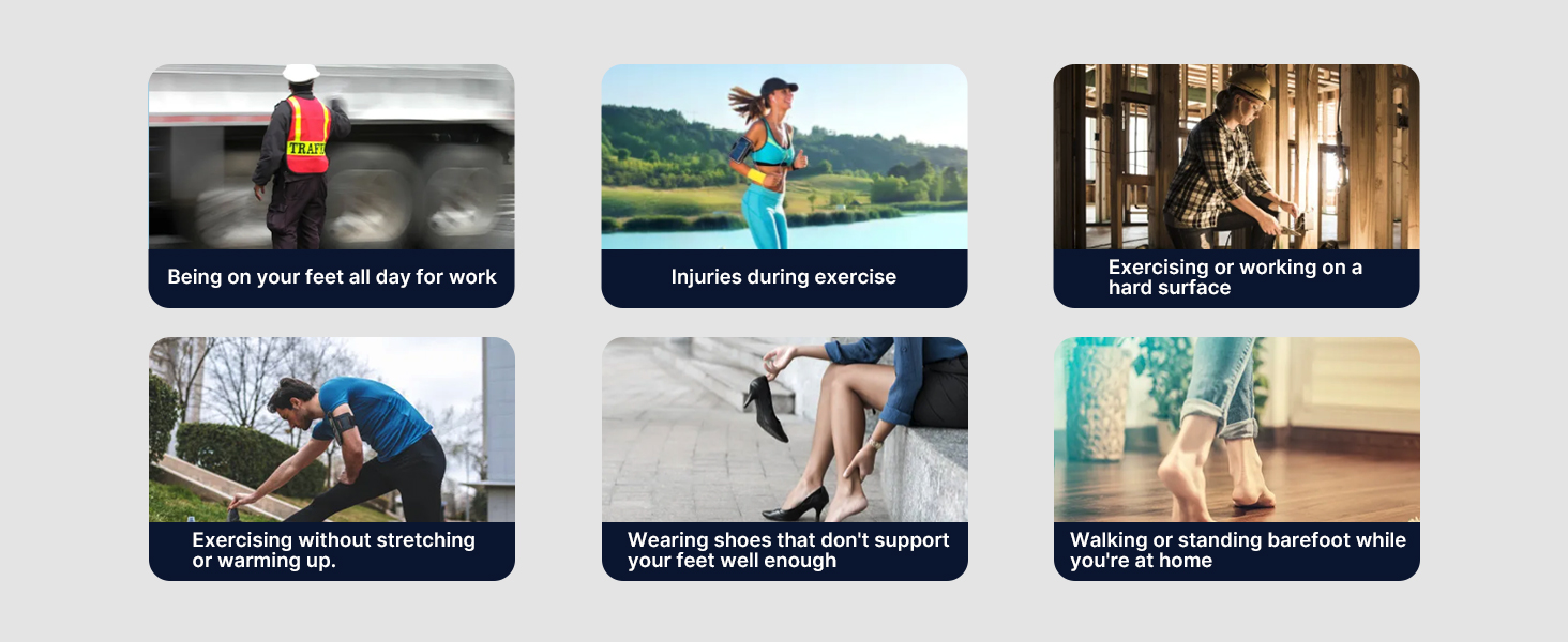 Comfortable arch support for nurses teachers and retail workers standing all day