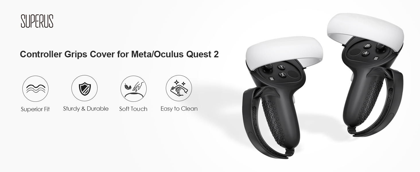 SUPERUS Controller Grips Cover for Quest 2