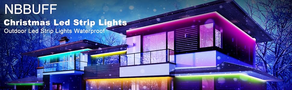 Nbbuff Outdoor Led Strip Lights Waterproof