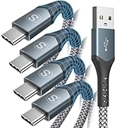 USB Type C Cable 3.1A Fast Charging [4-Pack 10ft+6.6ft+3.3ft+1ft], sweguard USB A to USB-C Charge...