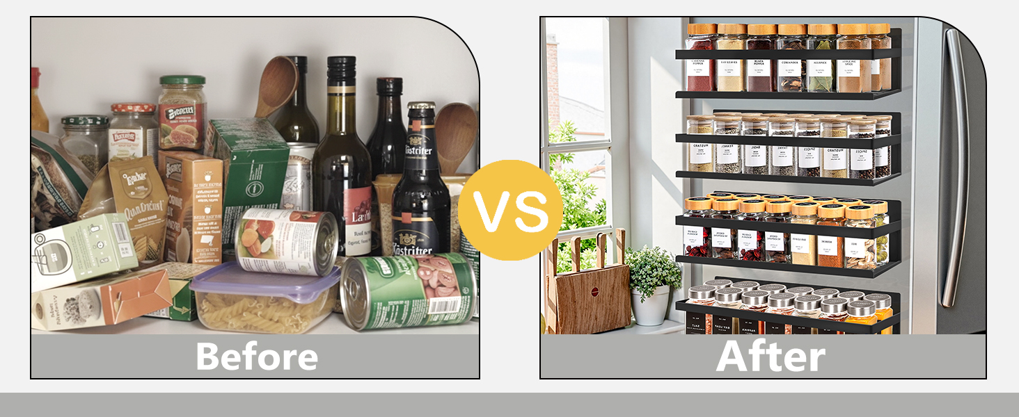 spice rack magnetic for fridge