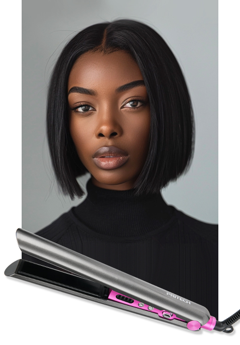flat iron for black women hair