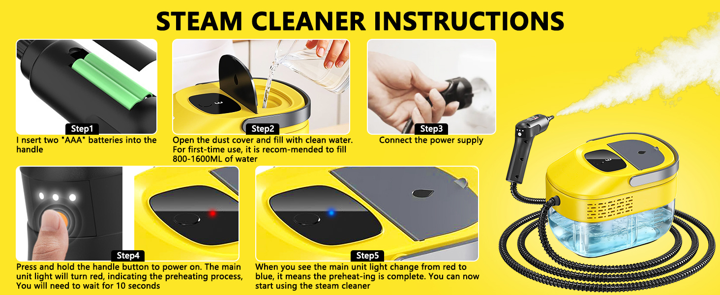 steam cleaner handheld