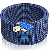 GOSYSONG USB C Printer Cable 40ft, Active USB Printer Cable 2.0 Type A to B, Amplifier Scanner Co...