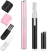 Chumia 2 Pcs Electric Eyebrow Trimmer Women Precision Face Razors Mini Shaver with Comb Christmas...