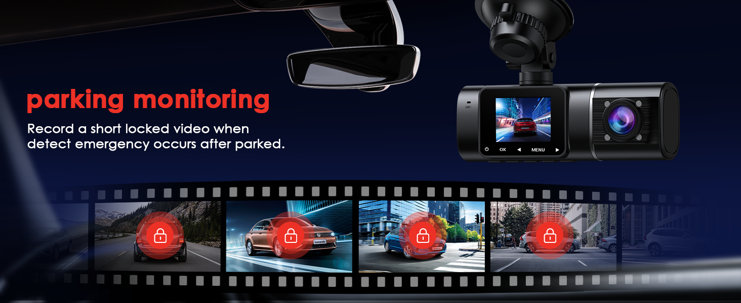 dash cam front and inside