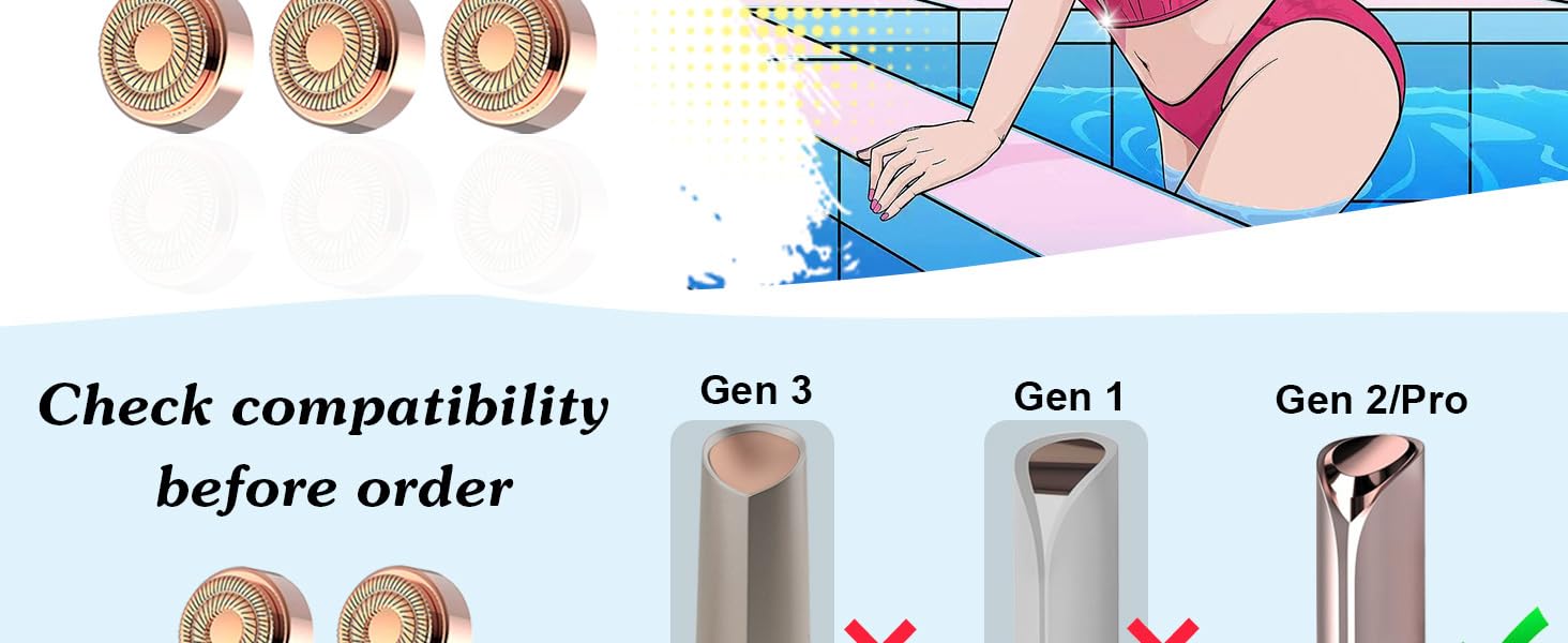 flawless replacement heads generation 2