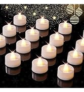 BEICHI 12-Pack Timer Tea Lights Candles Battery Operated, LED Tea Lights with Timer, Built-in 6 H...