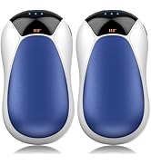 JIJ Rechargeable Hand Warmers 2 Pack - 8000mAh Electric Hand Warmers, Instant 2s Heating, 3 Heat ...