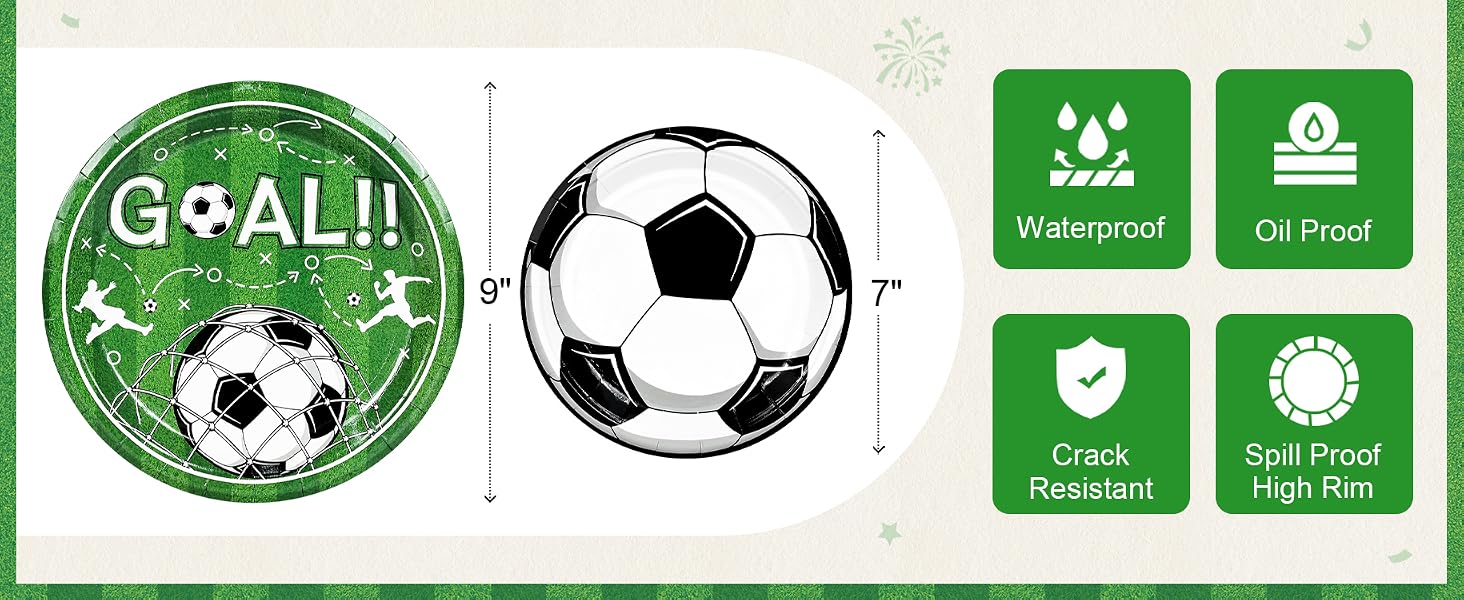 Soccer Paper Plates