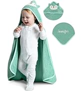Delta Children Personalized Baby/Infant Hooded Bath Towel - Super Soft and Absorbent- Newborn Ess...