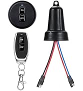 NEWNEWLIU 12V Waterproof Remote Switch,Mini Wireless Switch with SAE Connector Plug,DC5V/12V/24V/...