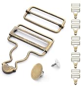 ManTangSun 6 Sets 1-1/2" Overalls Buckles Replacement, Metal Bib Overalls Clasp with Slide Buckle...