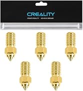 Creality Official Ender 3 V3 SE Nozzle, 0.4mm 5 Pcs High Speed M6 Extruder Nozzles, 3D Printer Br...