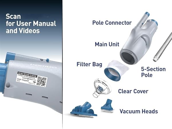handheld cordless pool vacuum cleaner