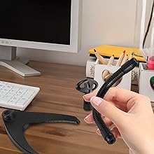 Universal Adjustable Desktop Microphone Stand;Tabletop Mic Holder Low Profile Mic Stand; w/Flexible