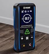 Green Laser Distance Meter – Digital Laser Measure with Angle Sensor, 4-Way Rotating Backlit LCD,...