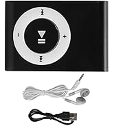 MP3 Portable Music Player Mini MP3 Back-Clip Player Durable with Memory Card and Cable