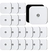 TENS Unit Replacement Pads, 20PCS 3.5mm Snap Electrode Pads, Self-Adhesive Electrode Reuse More T...