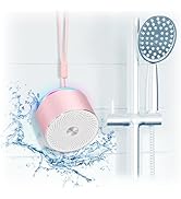 Mini Bluetooth Shower Speaker, IPX6 Waterproof Speaker, with RGB Lights, Mic, Portable Silicone L...
