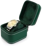 WisePoint Watch Box, PU Leather Watch Case Watch Boxes with Removable Pillow, Portable Watch Disp...