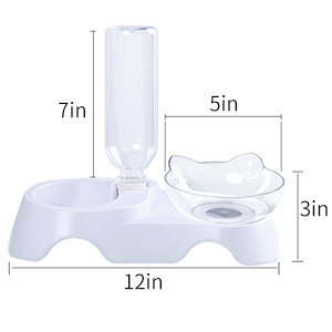 cat food water bowl