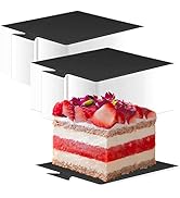 200 Pcs Mini Cake Boards, Black Mousse Cake Boards Mini Cake Bases Cake Paper Board Plates Cupcak...