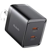 mcdodo 40W Dual USB C Charger Block Foldable USB-C Fast Charging Wall Charger Power Adapter for i...