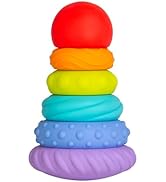 Ubbi Baby Teether Totter, Multi-Textured Food-Grade Silicone, 6 Piece Set, Early Development Toy,...