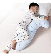 BYRIVER 35" Curve Long Body Pillow for Kids Girls Boys Toddler, Swan Child Hug Sleep Pillow, Remo...