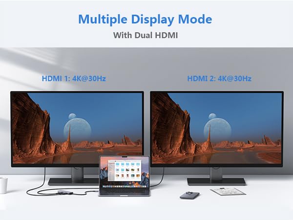 usb c to dual hdmi adapter