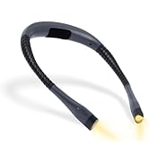 Bsdgeclogy Book Light, 3-Color &amp; 9-Brightness Reading Light, Bendable Neck Light, 80-hr Lasting R...