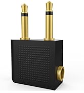 Airplane Headphone Adapter, 2 Pin Airline Headphone Adapter Compatible with Sony Headphone MDR-10...