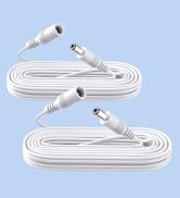 ANLINK 2 Pack 10ft 3M DC Power Extension Cable, 2PCS DC 12V Power Adapter Extension Cord 5.5mm x ...