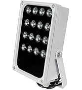 IR Illuminator, 4pcs Laser Infrared LEDs and 12pcs 850nm IR Array LEDs, Up to 200 Feet Super Brig...