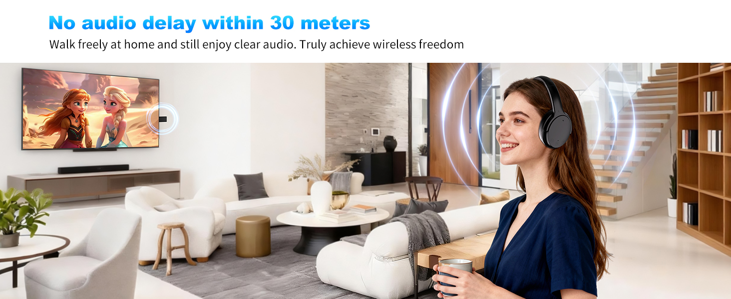 Skyaudio Wireless Headphones for TV Watching
